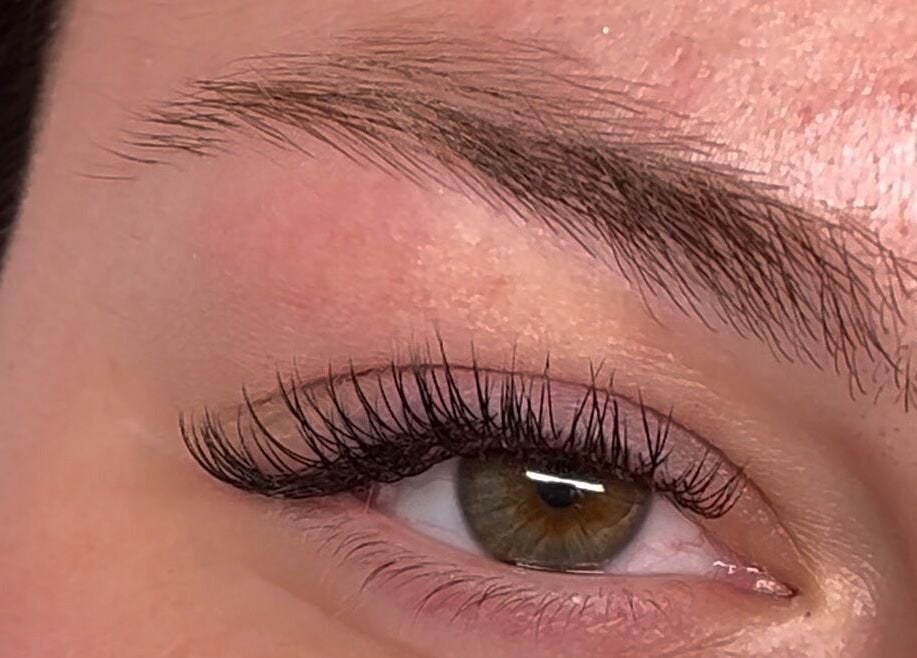 Close-up of lash extensions at A&A Lash Artistry (Aaliyah), Richboro, Pennsylvania, US.