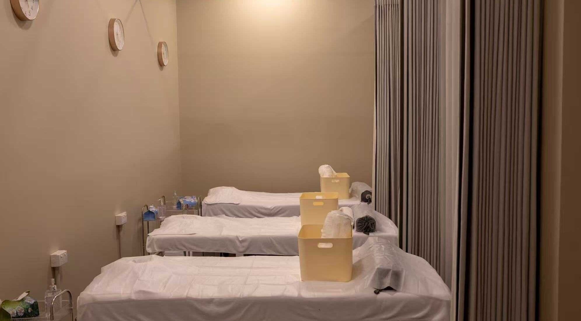 Cozy Time Massage in Coolangatta, Queensland offers tranquil massage beds for a relaxing experience.