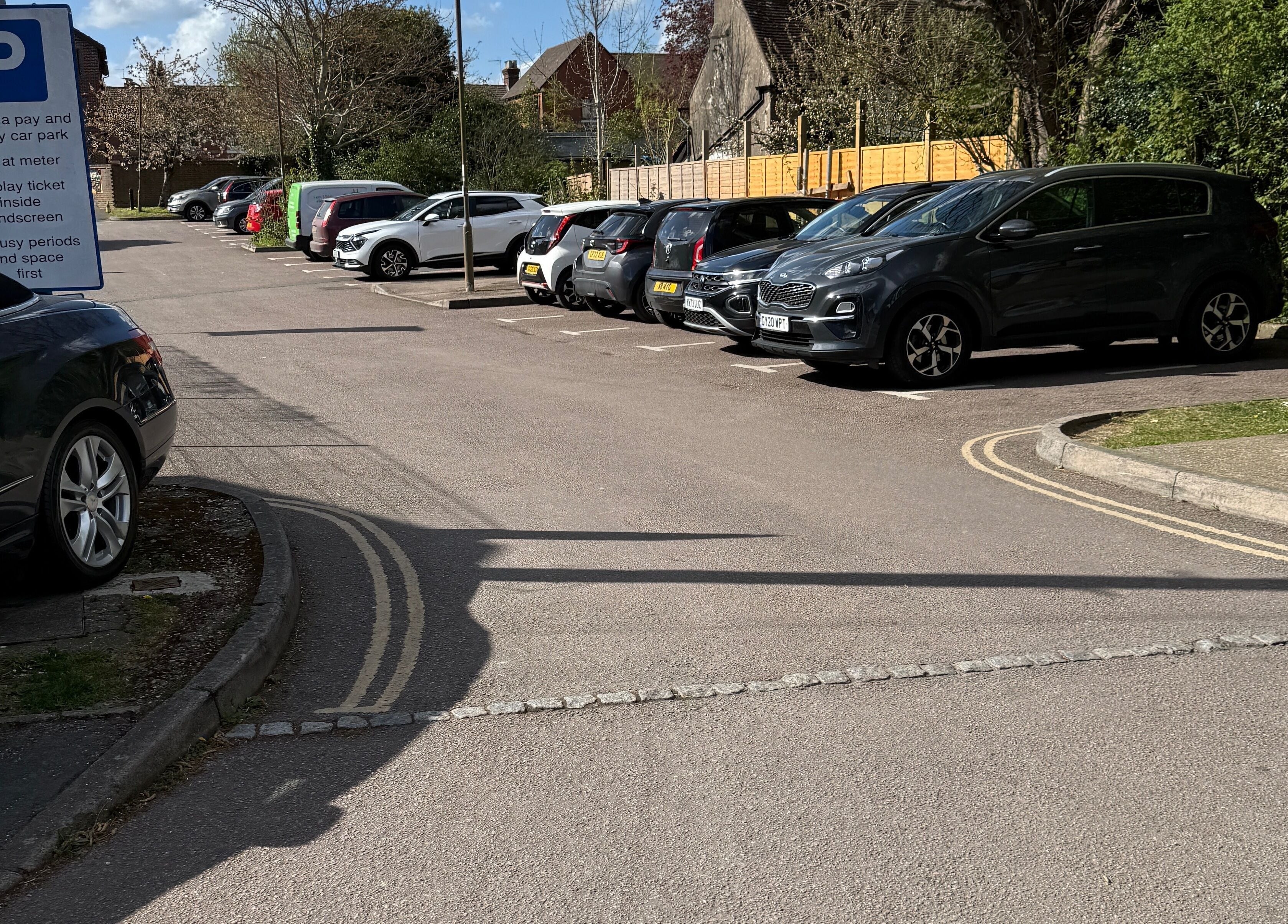 Parking area near Barber Boy Studio in Horsham, England, GB, ensuring easy access for visitors.