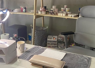 Nail art station at Sculpted by Monique, Kempton Park, Gauteng, ZA, ready for a serene beauty experience.