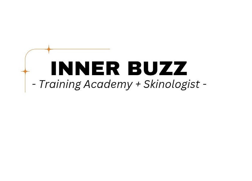 Inner Buzz logo featuring training academy and skinologist services in Redcar, England, GB.