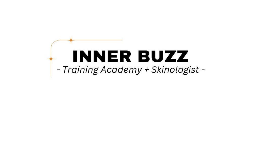 Inner Buzz logo featuring training academy and skinologist services in Redcar, England, GB.