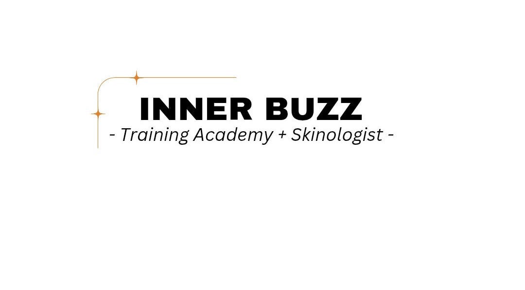 Inner Buzz logo featuring training academy and skinologist services in Redcar, England, GB.