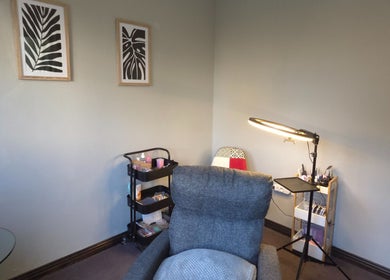 Comfortable lash service area at The Lash Room Aspen, Johannesburg, Gauteng, ZA with modern decor.