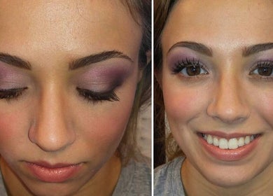 Professional makeup application at Prodigo Day Spa & Salon in Harleysville, Pennsylvania, US.