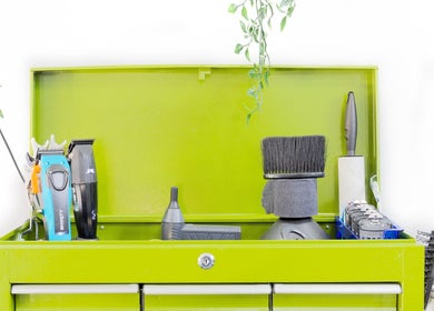 Professional grooming tools at Mourid West, Amsterdam, Noord-Holland, NL, showcasing elegant service excellence.