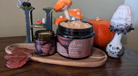 Wild Wood skincare products with pumpkins at Heavenly Treatments with Hayleybell, Kelso, Scotland, GB.