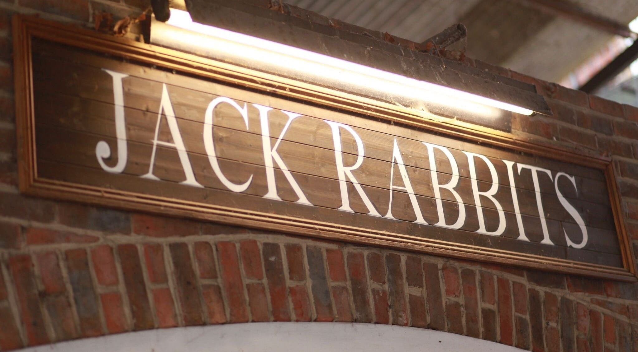 Jack Rabbits Barbers Botley entrance sign in Botley, England, GB.