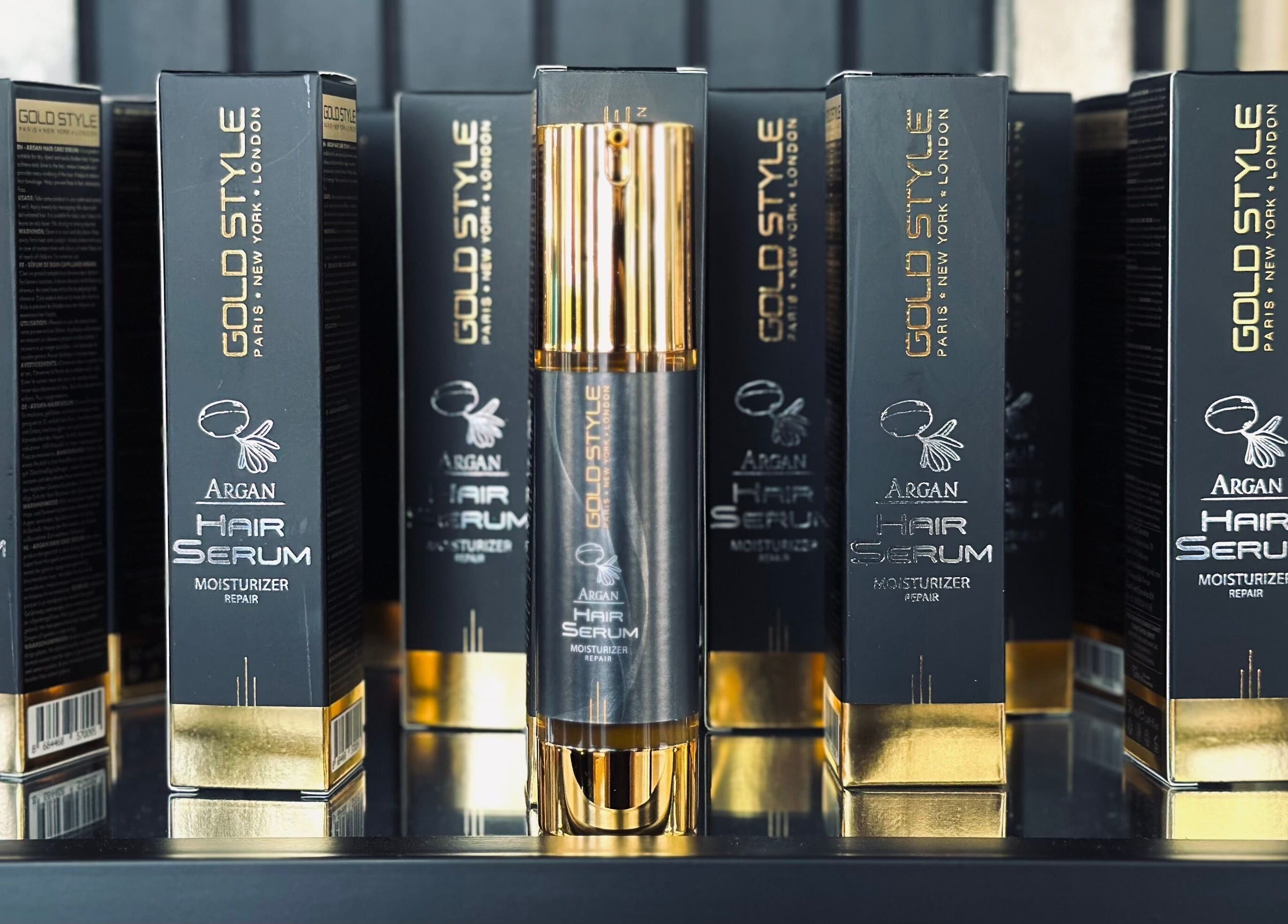 Gold Style Argan Hair Serum at Royaltrim, Stavanger, Rogaland, NO, offering premium hair care products.