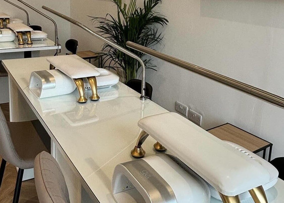 Elegant nail stations at Elysian - Wilpshire, Blackburn, England, GB offering premium beauty treatments.