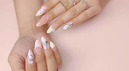 Elegant hand with artistic nails at Terrific Lash by Nailriffic Nail Spa, Gapan City, Central Luzon, PH.