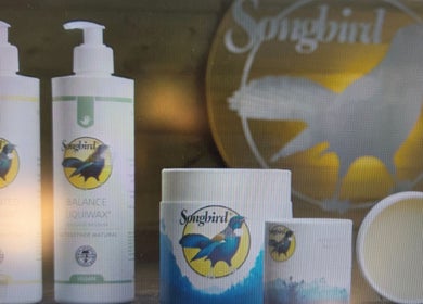 Songbird skincare products at Healing Hands Therapy, Stafford, England, GB. Enhance wellness and beauty naturally.