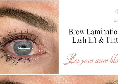 Brow lamination and lash lift at Beauty By Kelly, Boyne Island, Queensland, AU.