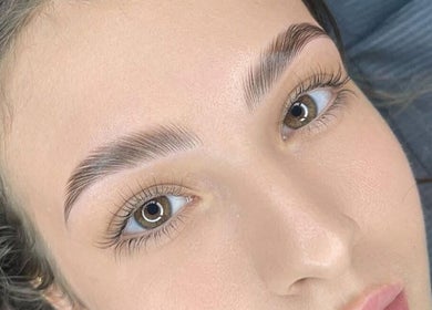 Beautifully groomed eyebrows at Nails & Beauty By Kelly, Boyne Island, Queensland, AU.