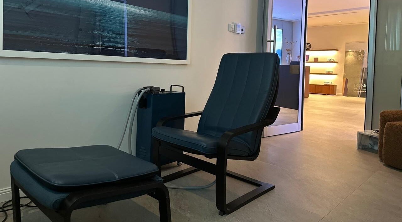 Relaxing wellness chair at Tonic the Method in Riyadh, Riyadh Province, SA, offering a tranquil atmosphere.