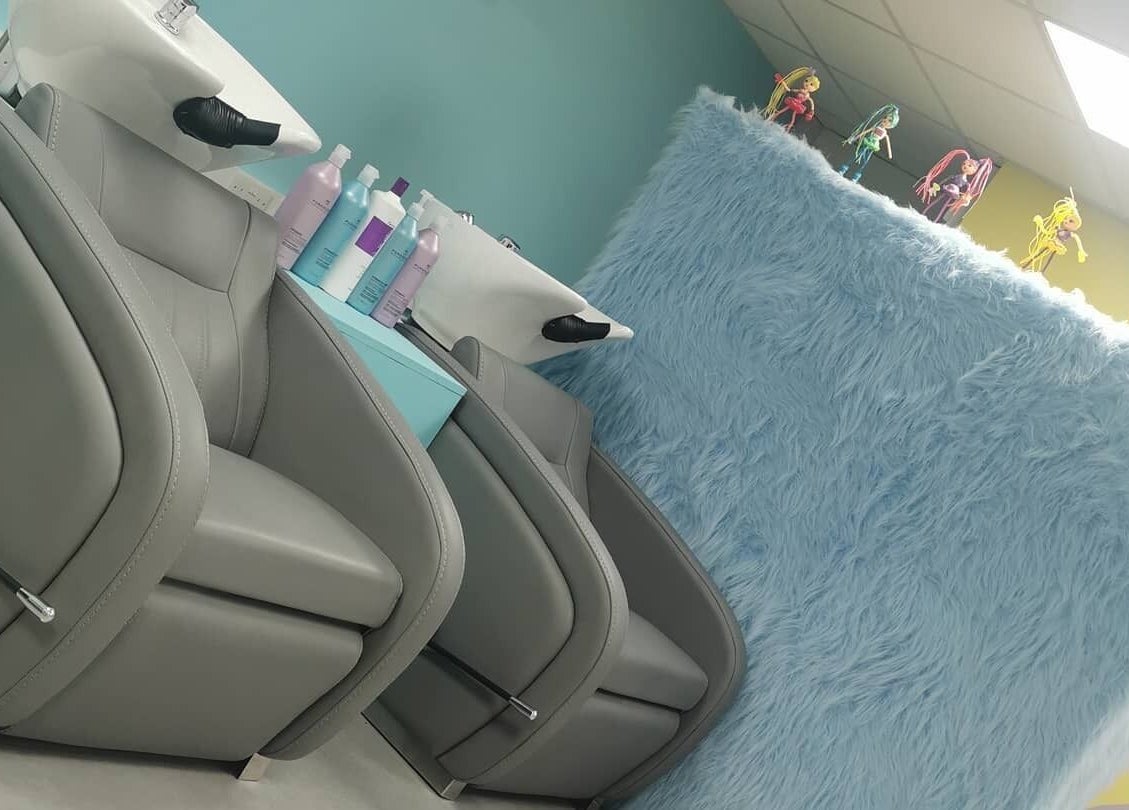 Luxurious wash stations at The Space, Southampton, England, GB, offering premium beauty services.