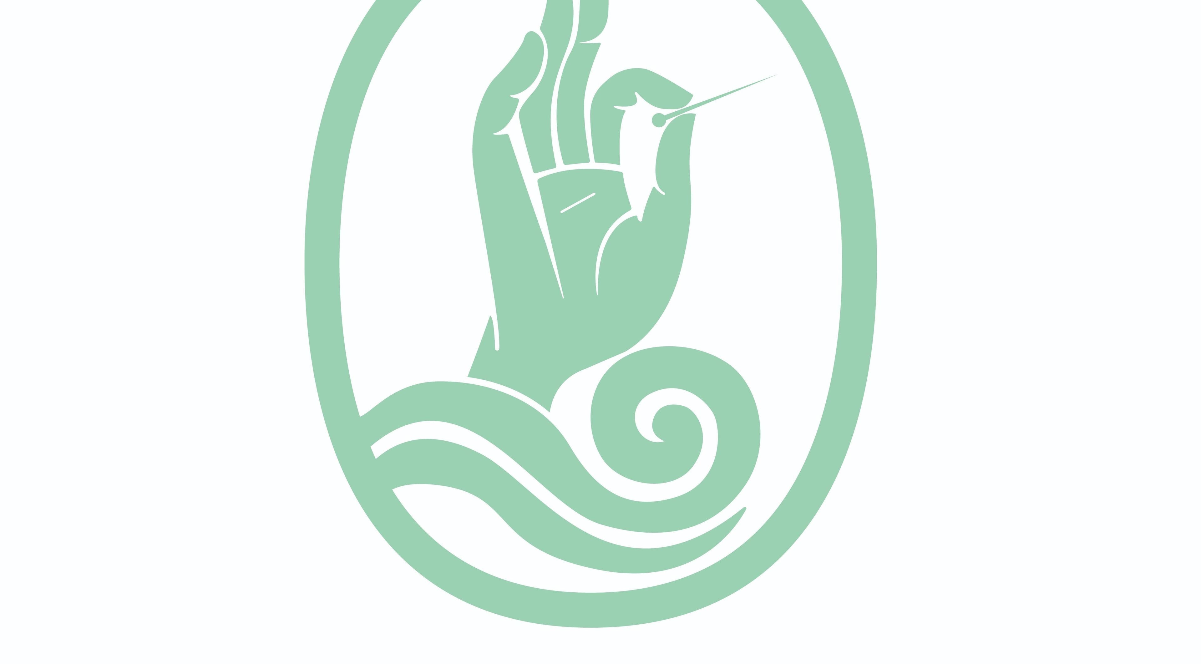 Illustration of a hand holding an acupuncture needle, symbolizing wellness at SunnyLand Acupuncture & Massage (Botany), Auckland, NZ.