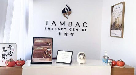 Reception area at TAMBAC Therapy Centre: Luxury Head Spa & Massage in East Victoria Park, Western Australia, AU.