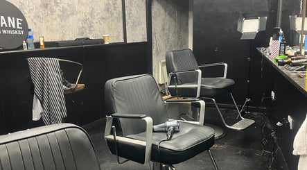 Modern salon chairs at Stevenconroyhair in Portlaoise, County Laois, IE.