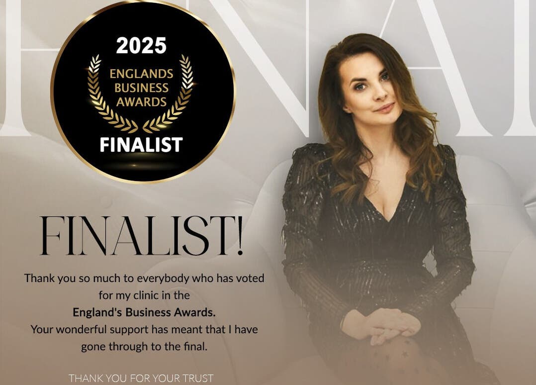 MJ Beauty Clinic w Yeovil, Anglia, GB, finalistą w England's Business Awards 2025.