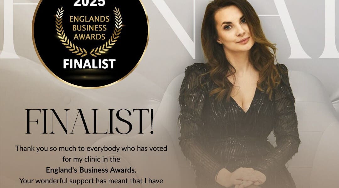 MJ Beauty Clinic w Yeovil, Anglia, GB, finalistą w England's Business Awards 2025.