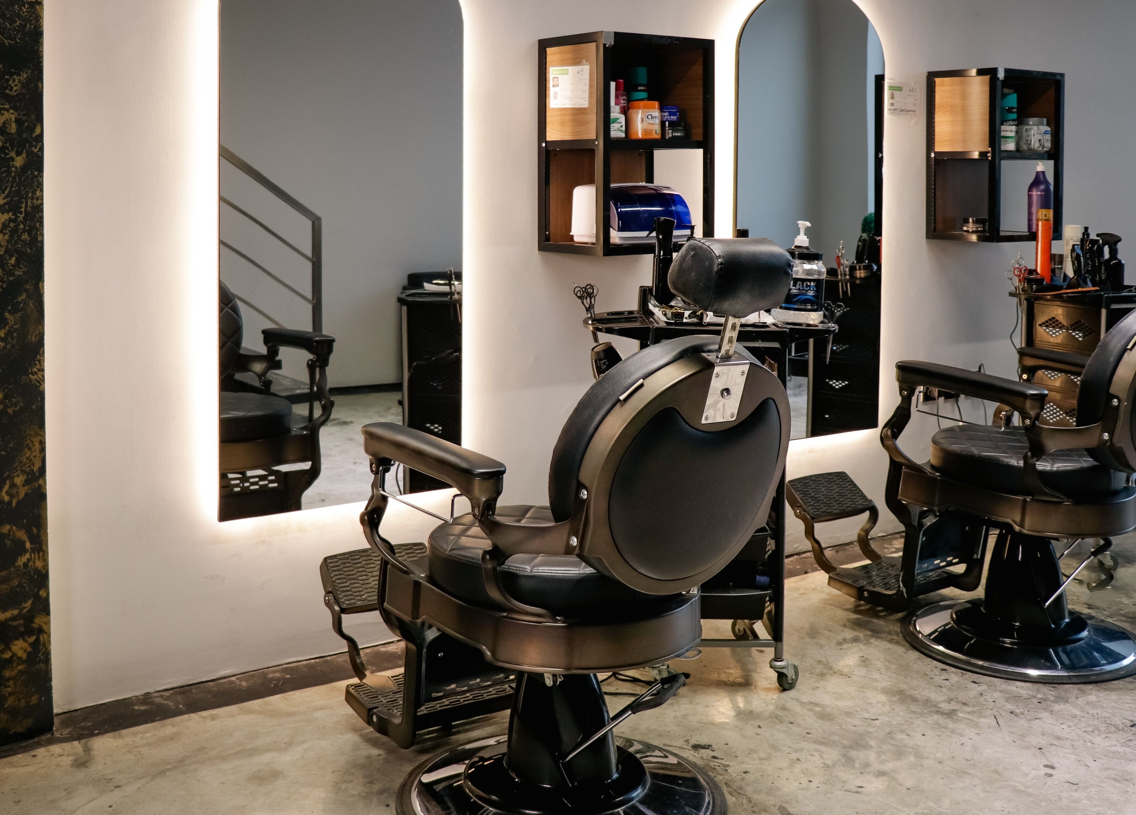 Sophisticated barber chair at Barbershop 97 صالون, الخبر, المنطقة الشرقية, SA.