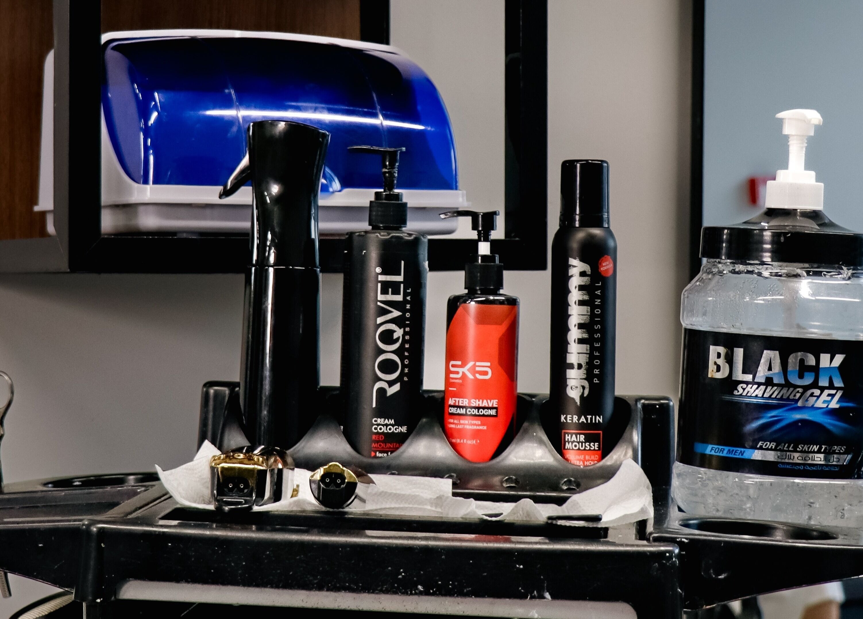 Grooming tools and products at Barbershop 97 صالون in الخبر, المنطقة الشرقية, SA.