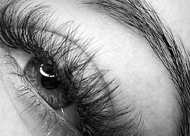 Close-up of elegant eyelash and brow, showcasing beauty expertise @Lillys.Cosmeticsx, Home Studio 🎀, Maidstone, England, GB.