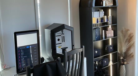 Modern skincare display and technology at The Pretty Skin Society in Warana, Queensland, AU.