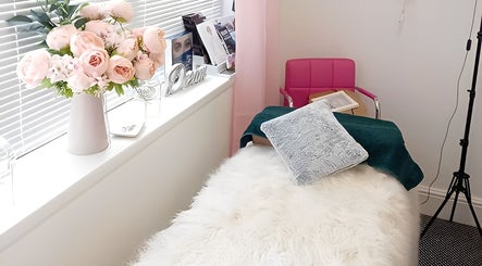 Lotus Skin, Beauty and Wellness therapy room with plush bedding, Mansfield, England, GB.