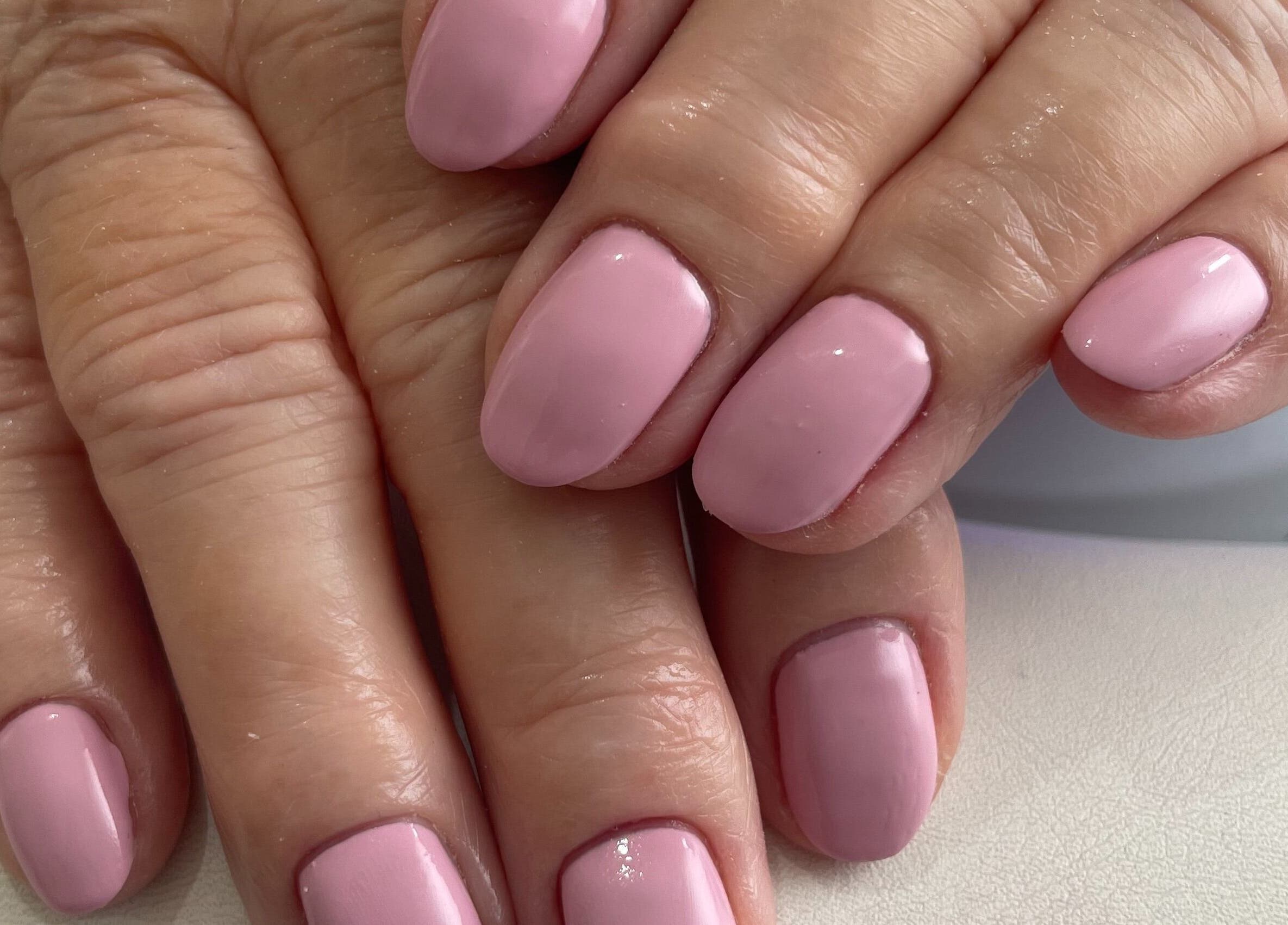 Elegant pink manicure by Nails by Chloe in Marske-by-the-sea, England, GB.