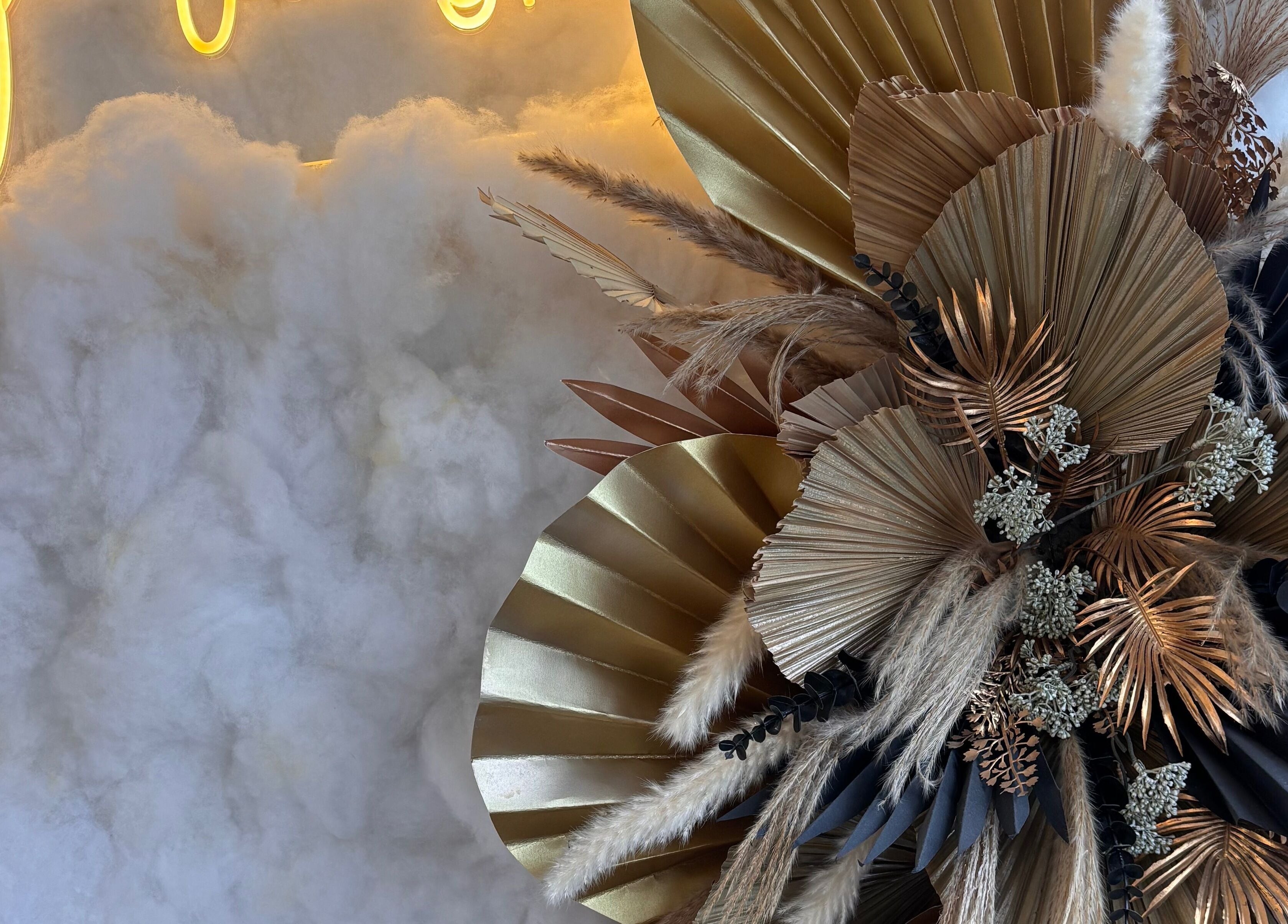 Luxurious gold and bronze decor at Beautybyanna Jane, Leyland, England, GB symbolizing elegance and style.