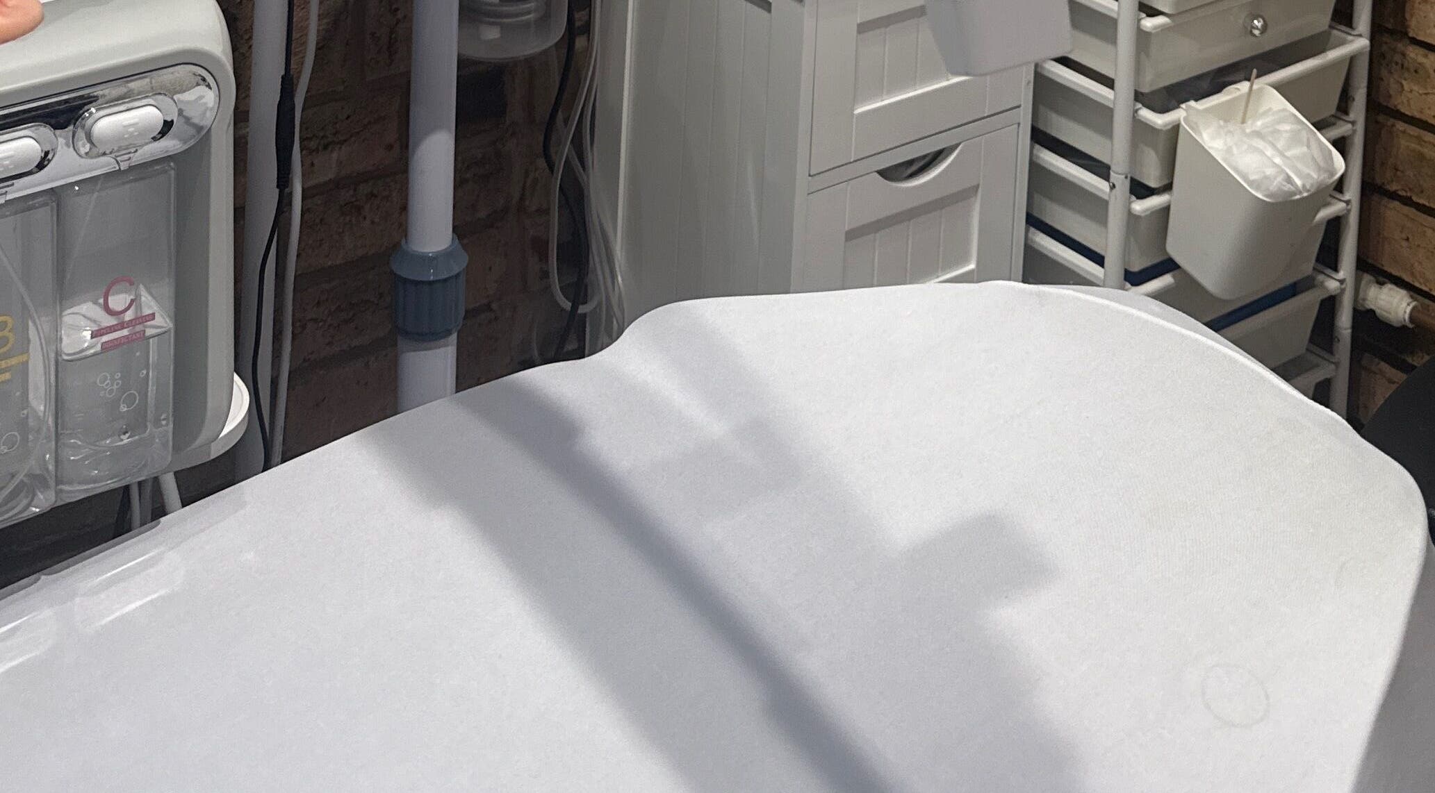 Modern treatment area at Monica - Aesthetic Specialist at Damla & Sue Hair and Beauty, London, England, GB.