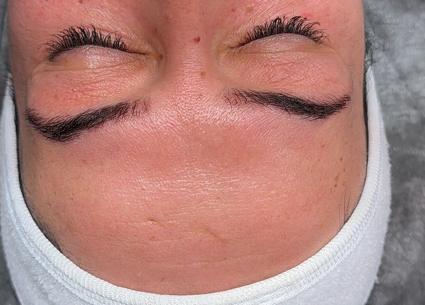 Eyebrow treatment by Monica at Damla & Sue Hair and Beauty, London, England, GB.