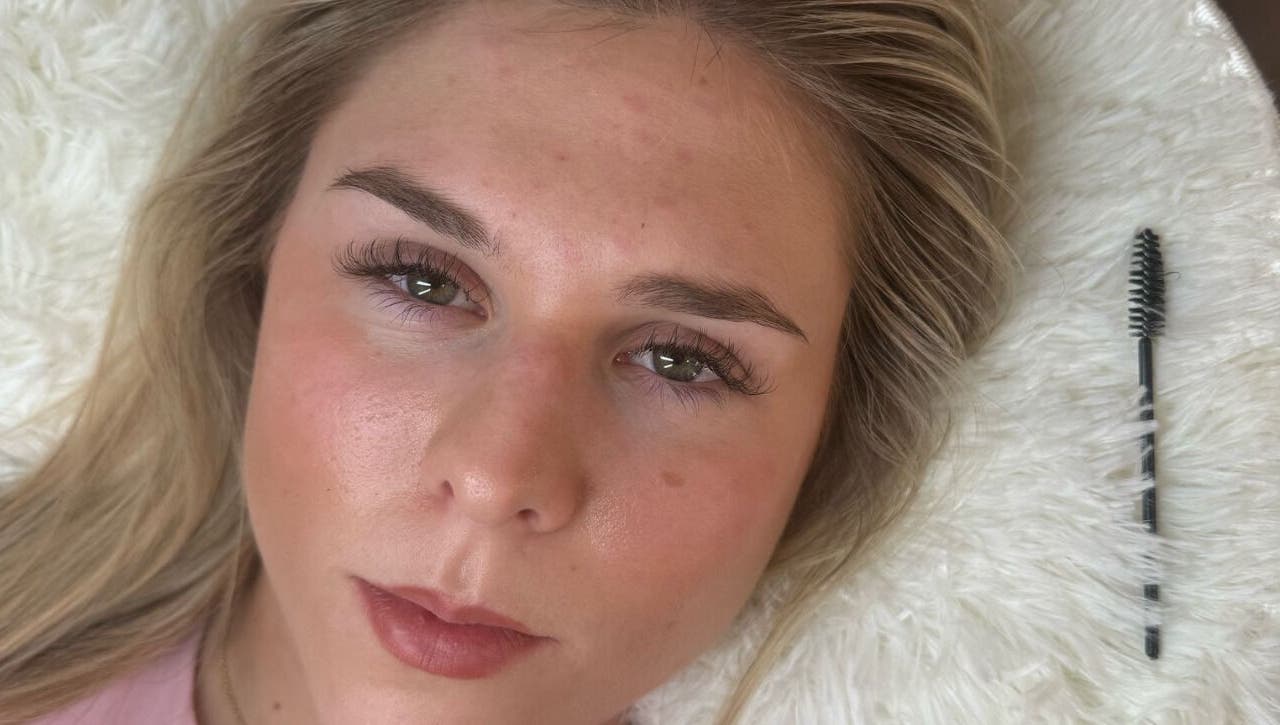 Close-up of lash extension from lishas_lashes in Londonderry, Northern Ireland, GB.