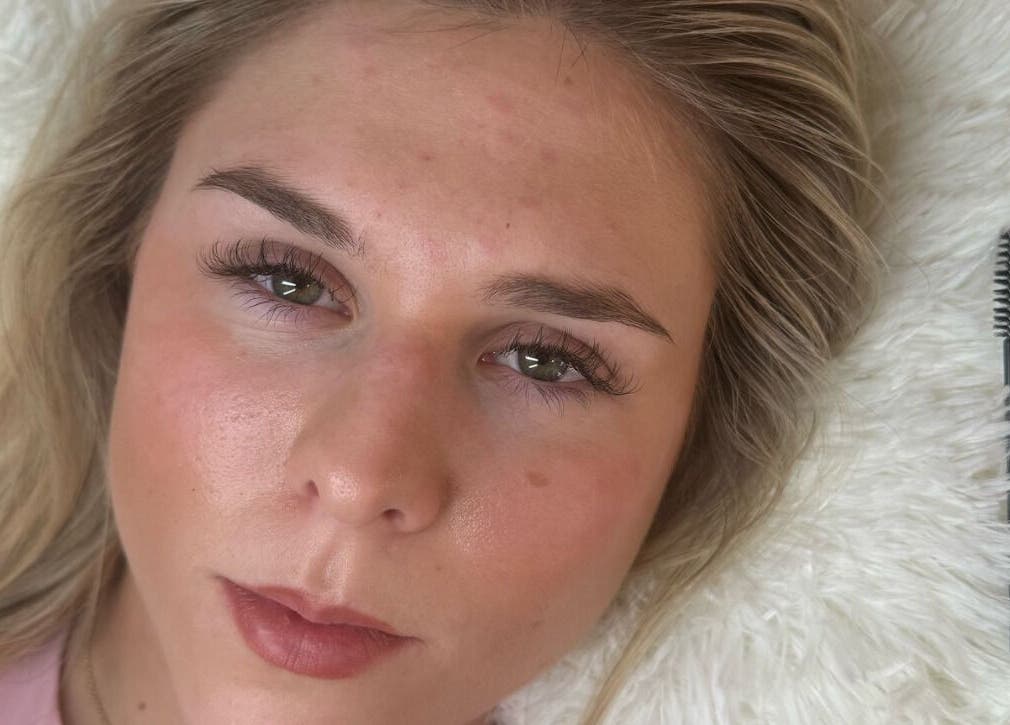 Close-up of lash extension from lishas_lashes in Londonderry, Northern Ireland, GB.