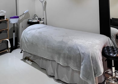 Peaceful spa room at Homebush Beauty Skin Care in Homebush, New South Wales, AU, featuring a treatment bed.