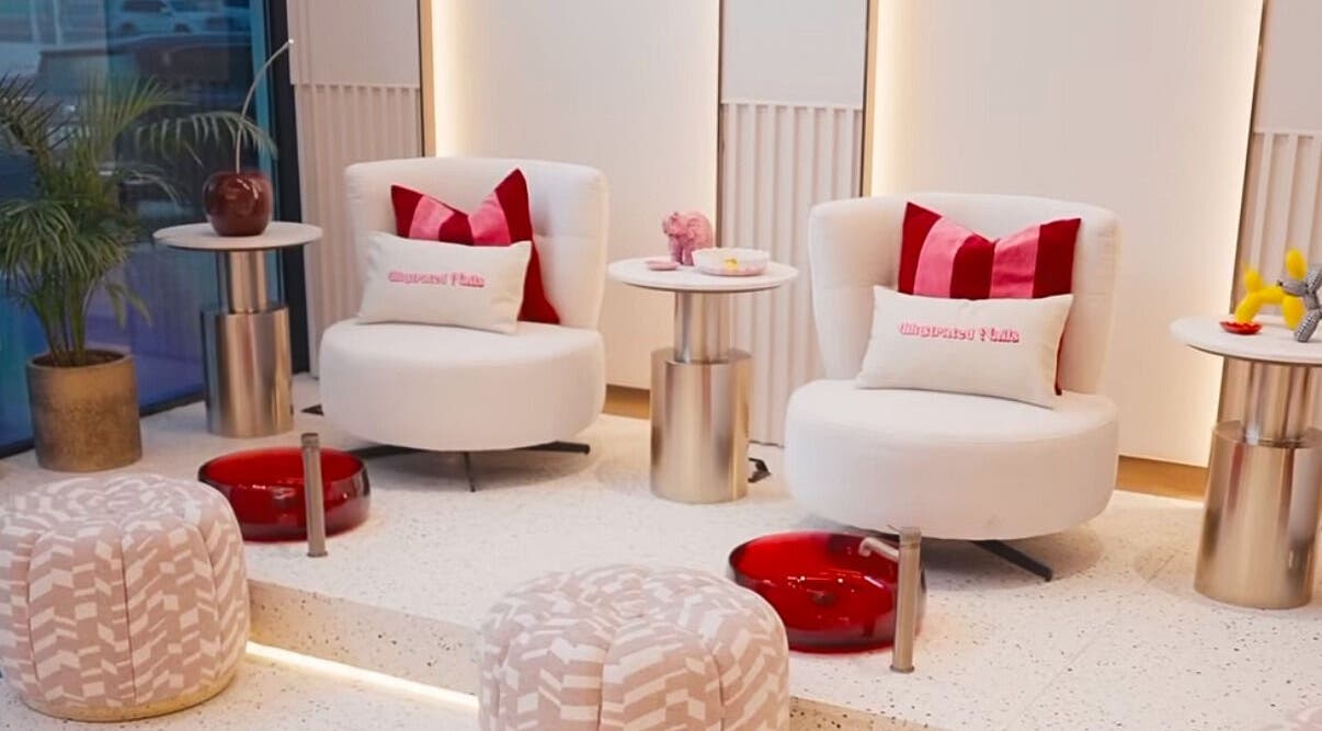 Relaxing nail lounge at Illustrated Nails, The Muse Boutique Hotel, Lusail, Al Daayen Municipality, QA.