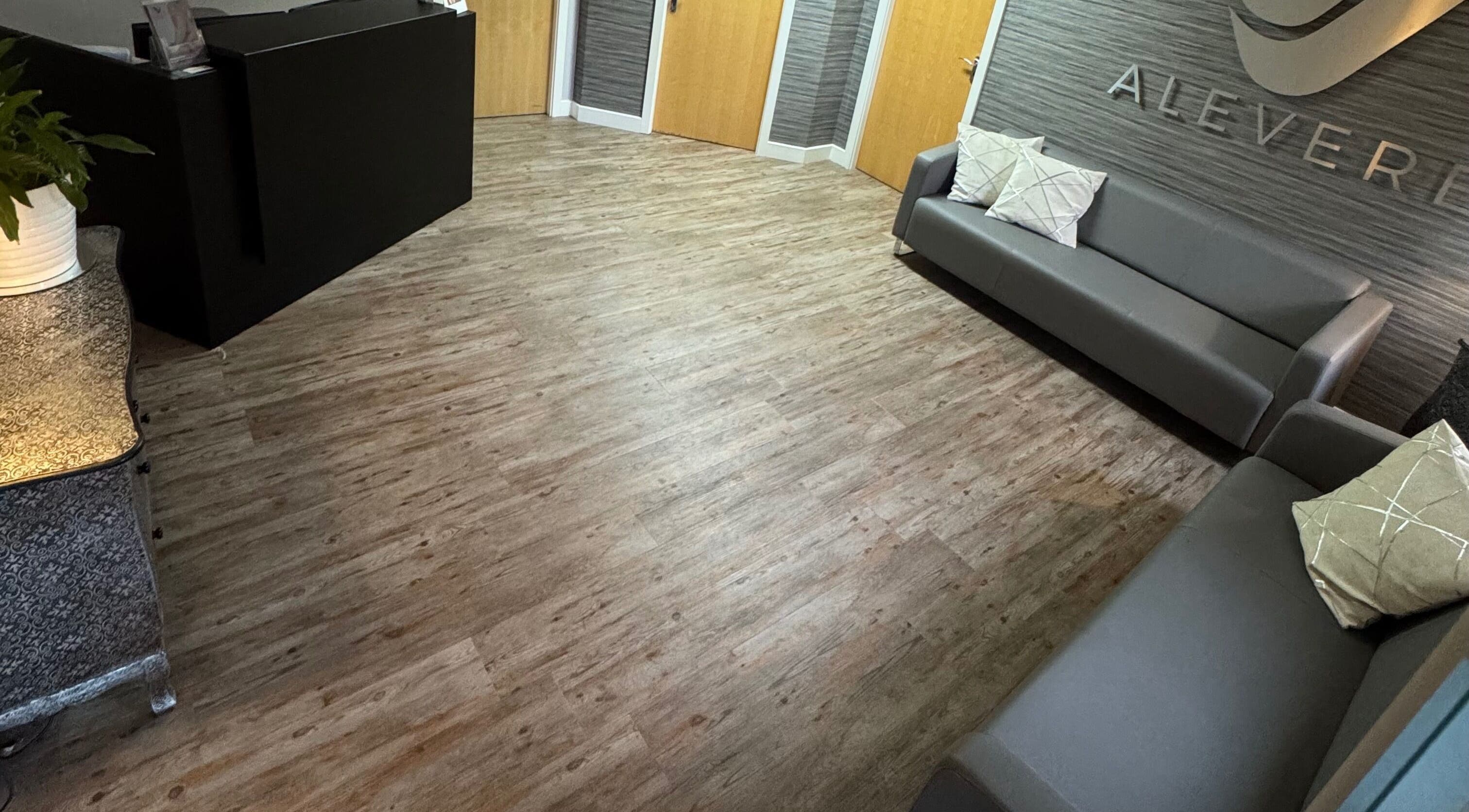 Stylish waiting area at Arcus SPMU Ltd in Wallsend, England, GB with modern decor and cozy seating.