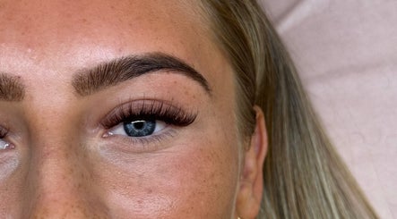 Close-up of styled lashes from Lashes By Lauren in Birmingham, England, GB.