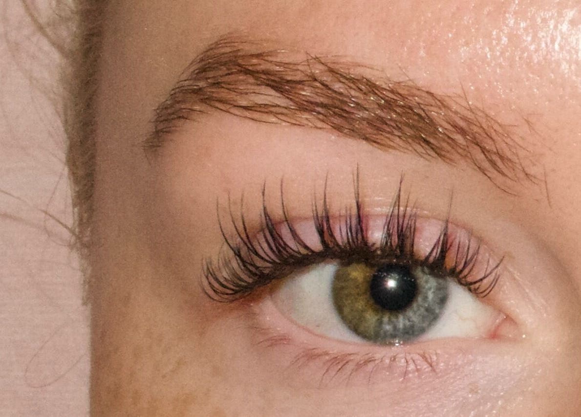 Close-up of elegant eyelash extensions at Lashes By Lauren, Birmingham, England, GB.