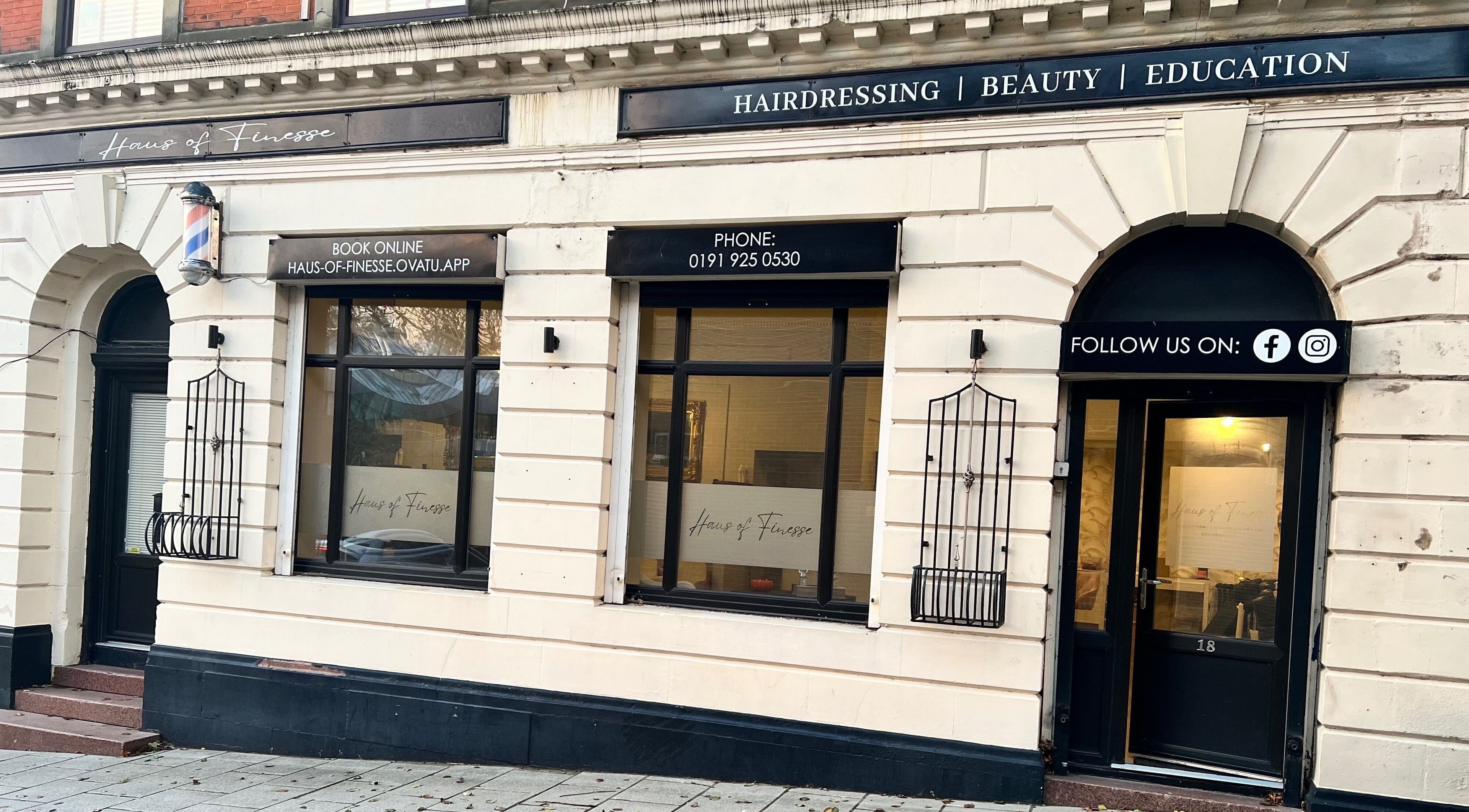 Front of Freedom Beauty Co by Helen Isaacson in Houghton Le Spring, England, GB, showcasing beauty and education.