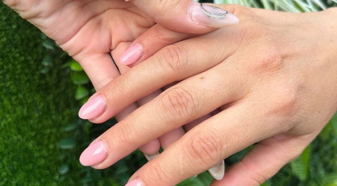 Elegant pink manicure at Nailed It By Bryce, Mansfield Woodhouse, England, GB. Perfect hand care for a chic look.