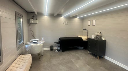 Relaxing beauty room at LS Beauty By Lauren, Watford, England, GB. Features sleek decor and a calming atmosphere.