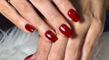 Elegant red manicure at Hair Beauty. YR, Port of Spain, Port of Spain Corporation, TT.