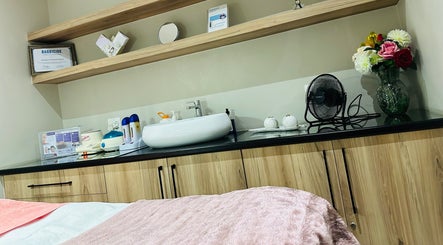 Elegant treatment room at Beauty By Kelly showcasing modern decor in Boksburg, Gauteng, ZA.
