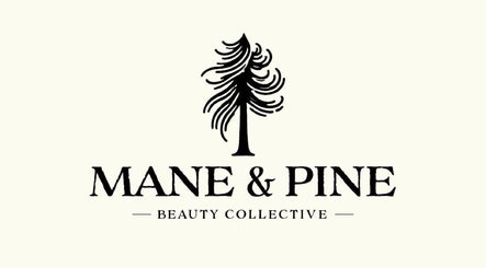 Mane & Pine logo in elegant style at Laurie Gurr Beauty, East Aurora, New York, US.