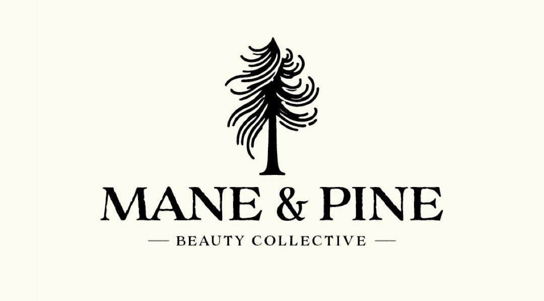 Mane & Pine logo for Laurie Gurr Beauty in East Aurora, New York, US.