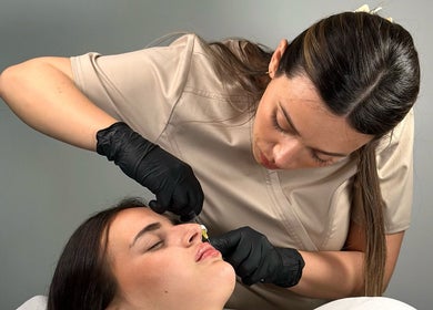 Professional beauty treatment at Malora in Birkirkara, MT, showcasing precision and care.
