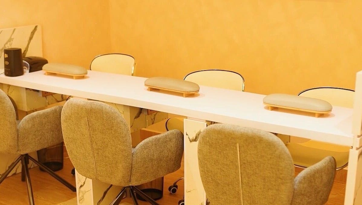 Chic nail station at BK NAILS, Abuja, Federal Capital Territory, NG offering a serene manicure experience.